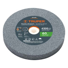 Piedra para amoladora de banco 6 x 3/4'' óxido de aluminio grano 60 Truper