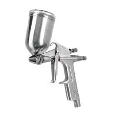 Pistola para retoque gravedad LVMP vaso aluminio Boquilla 0.5 mm Truper 4