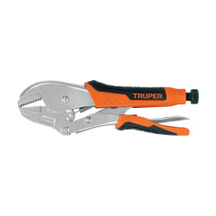 Alicate de presión 10'' mordaza recta mango de vinil Truper 0