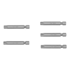 Estuche con 5 puntas torx T40 con seguro largo 2´´, Expert Truper