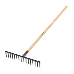 Rastrillo recto reforzado. 16 dientes. mango de 60''. truper 0