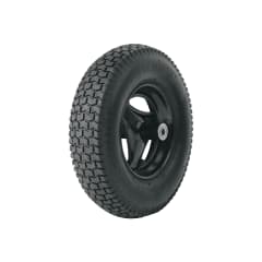 Llanta completa neumática 16'' incluye eje y baleros Truper