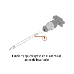 Cincel hueco para acanalado sds max 7/8