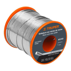 Estaño Soldadura con núcleo resina 60/40 para electrónica 450 g Truper 0