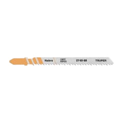 Blíster con 5 hojas de sierra 10 DPP zanco ´´T´´ corte recto triplay Truper