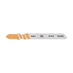 Blíster con 5 hojas de sierra 12 DPP zanco ´´T´´ corte recto triplay Truper