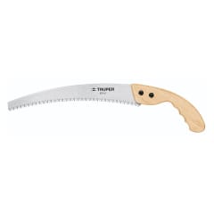 Serrucho de poda 12'' hoja curva mango de madera 0