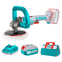 Pulidora inalámbrica 20v + bateria 4ah y cargador Total 0