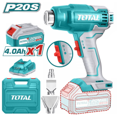 Pistola de calor 20v Inalámbrica bateria 4Ah Total