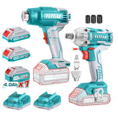 Pistola de calor 20v + Llave de impacto Total 0