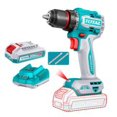 Atornillador brushless 50N.m.20V c/ chuck metálico 13mm con 1 batería Total