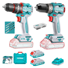 Taladro percutor 55nm + Taladro atornillador 60nm Total 0