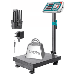Balanza industrial digital soporta 100 Kg con plataforma Total 0