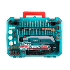 Mini grinder rectificador 130w + 252 accesorios Total 0