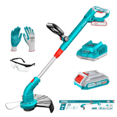 Cortador de Cesped 82000 RPM + Guantes y Lentes + Bateria y Cargador 20v Total 0