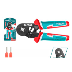 Crimpiadora tipo Ratchet 160mm 6'' 0.25-10mm AWG:23-7 Total