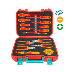 Set de Herramientas Dielectrico Manuales 1000v 16pcs Total 0