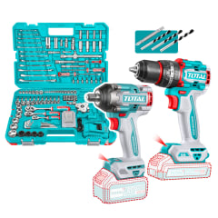 Set Llave de Impacto 500nm + taladro Per. 66nm + 165 + Herramientas Total 0