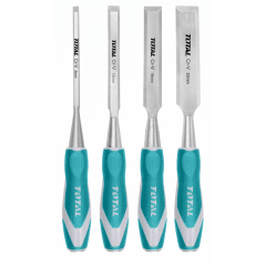 Juego de 4 formones mango comfort grip Total