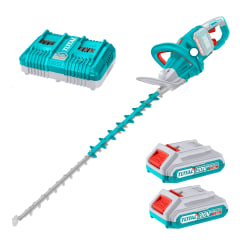 CortaSetos 65cm + 2 Baterias y Cargador doble 40v Total
