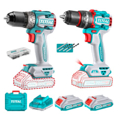 Taladro percutor 66nm + Taladro atornillador 60nm Total 0