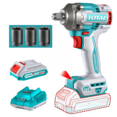 Llave de impacto 405nm + bateria y cargador Total 0