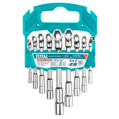 Juego de dados hexagonal en llave 9 piezas Total