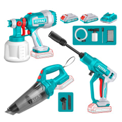 Combo Pistola para pintar + Hidrolavadora + Aspiradora 20v Total