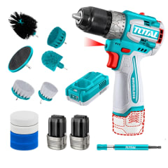 Combo Taladro Atornillador 16v 60Nm + Kit de Limpieza Total