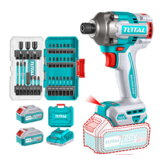Atornillador de impacto 20v Brushless 285Nm + punteros total 0