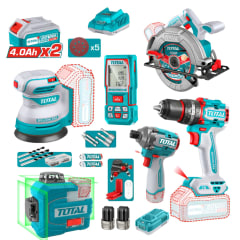 Combo carpintero 6 en 1 industrial Total 0