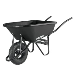 Carretilla concha plástica 5 ft3 Neumática b/tubular Pretul