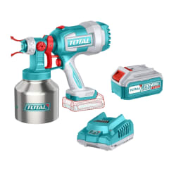 Pistola para pintar 20v + bateria 4h y cargador Total