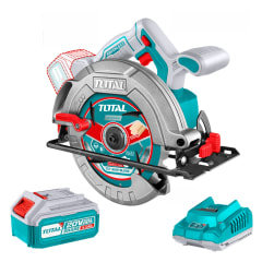 Sierra Circular Industrial 7-1/4'' 185mm + 1 Batería 5ah + Cargador 20v Total 0