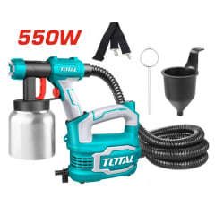 Pistola para pintar 550w 850ml vaso de aluminio Total