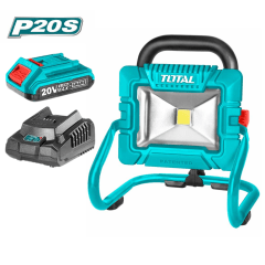 Lampara reflector 20v 20w incluye bateria 2Ah y cargador Total