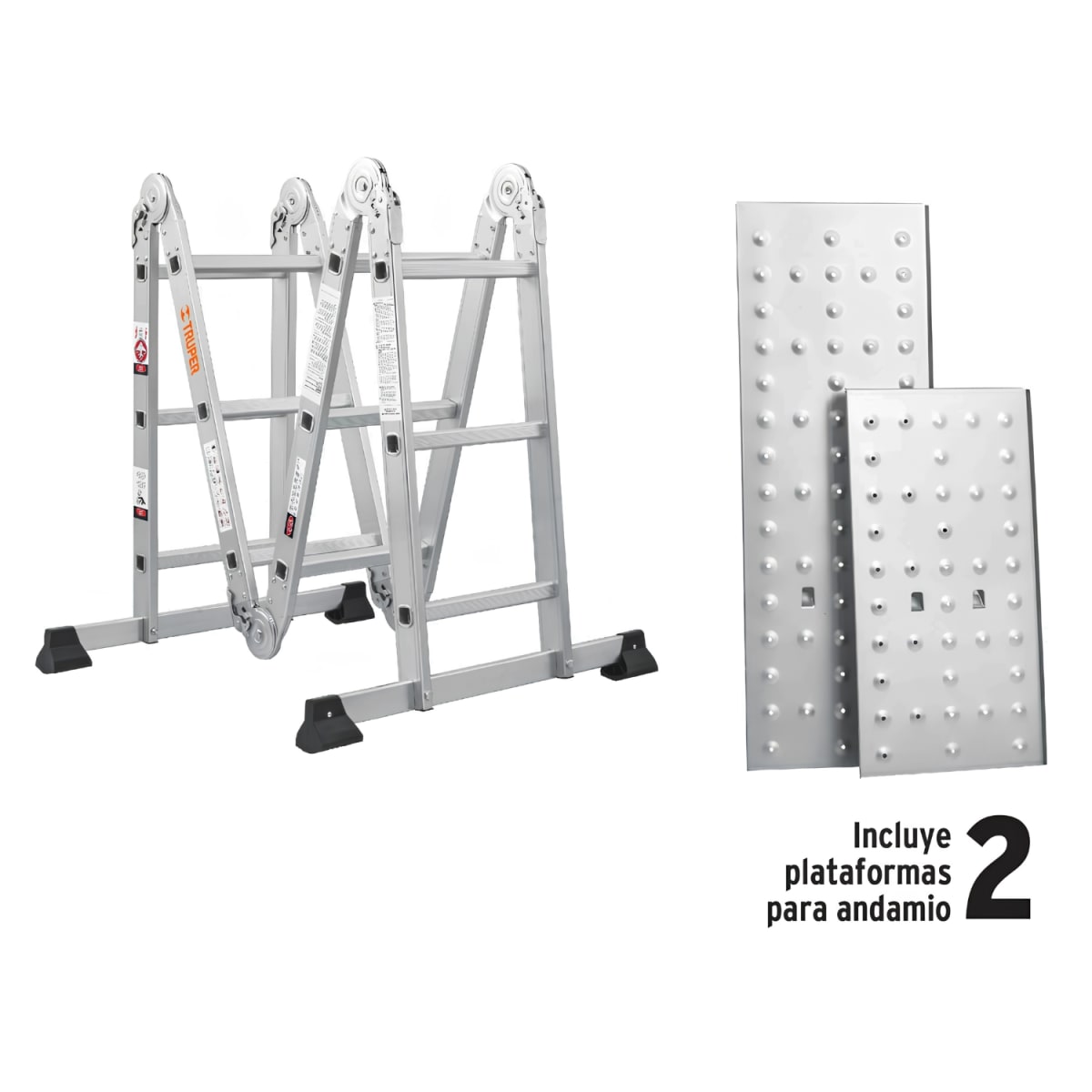 Escalera multiposición 12 peldaños Truper5
