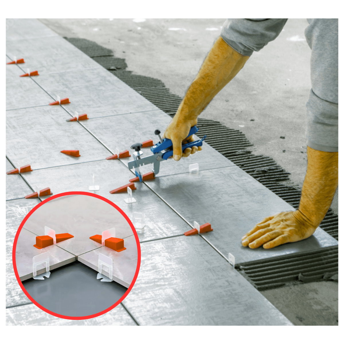 Cuñas para nivelacion de mayolica 100 unidades Truper6