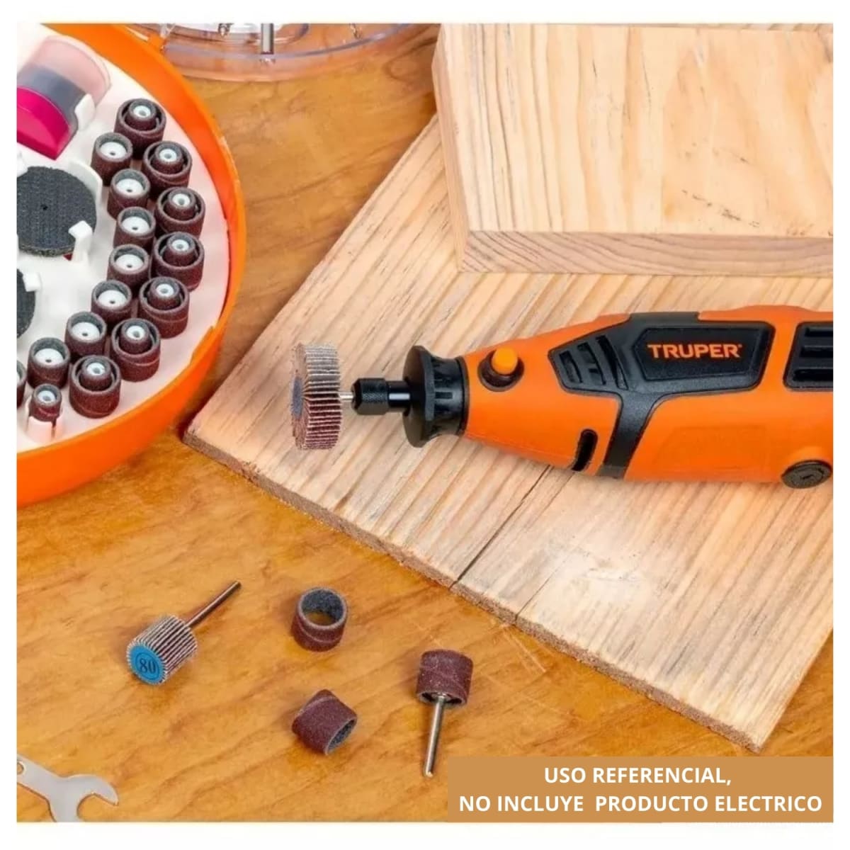 Kit con 276 accesorios para mini rectificadora Truper4