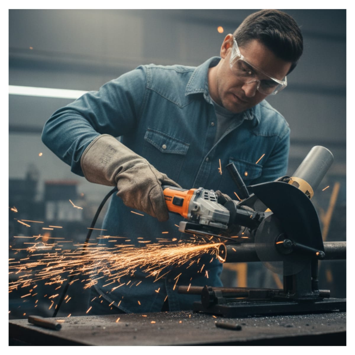 Amoladora 850w ergo Pro + Soporte profesional 4 ½