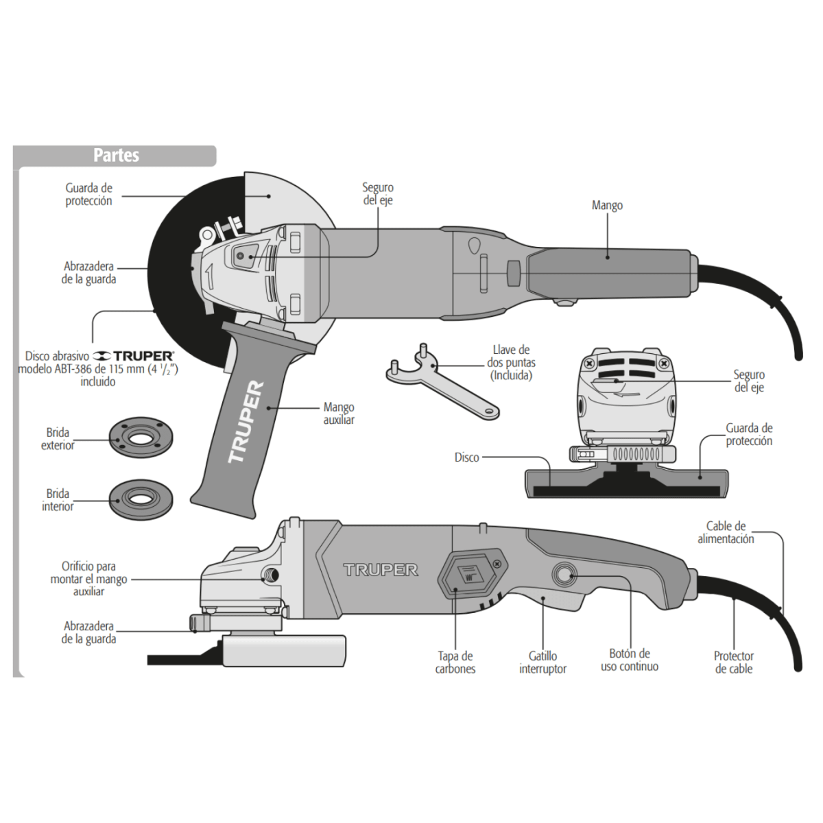 Amoladora industrial 4 1/2