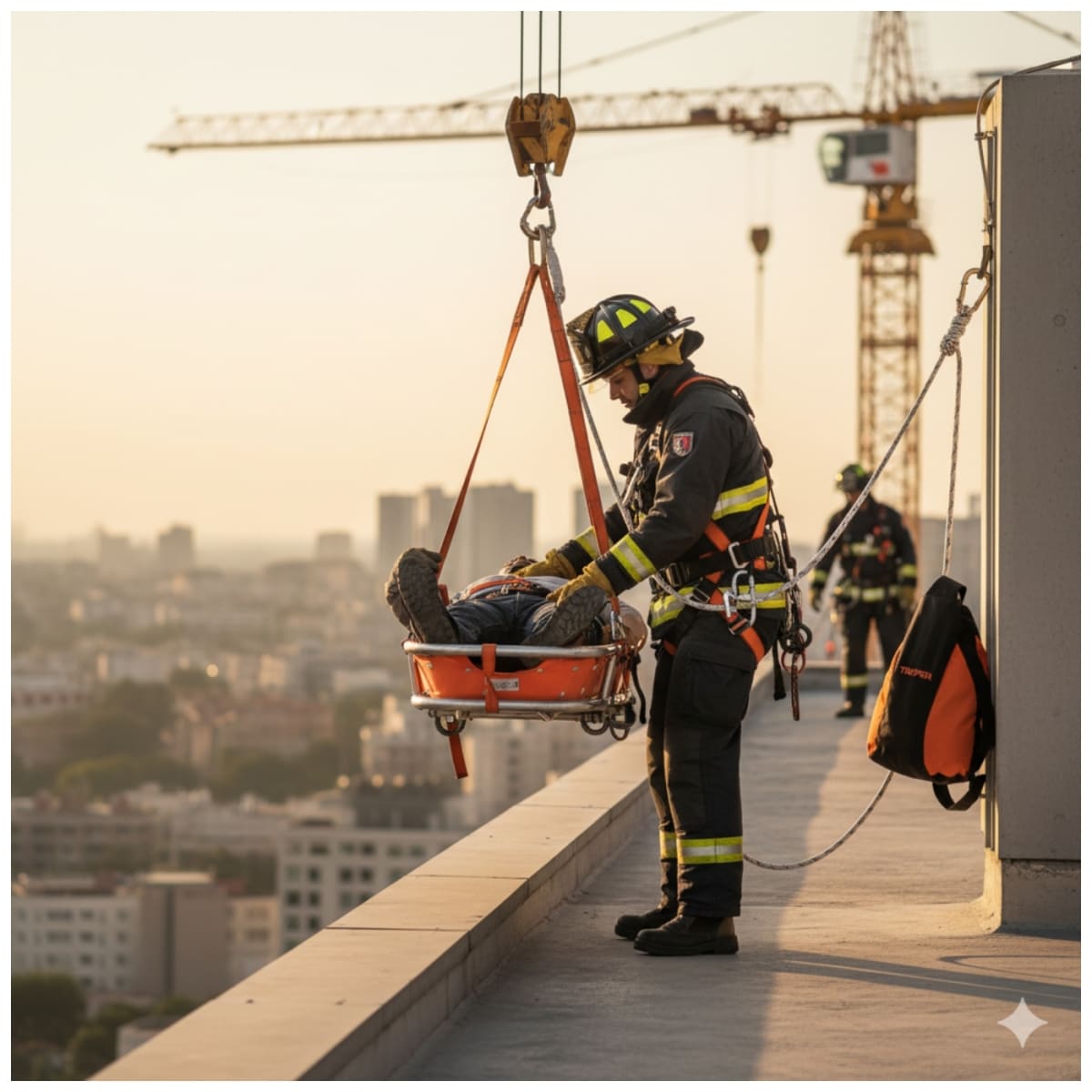 Kit contra caida con 3 anillos norma ANSI incluye mochila Truper4