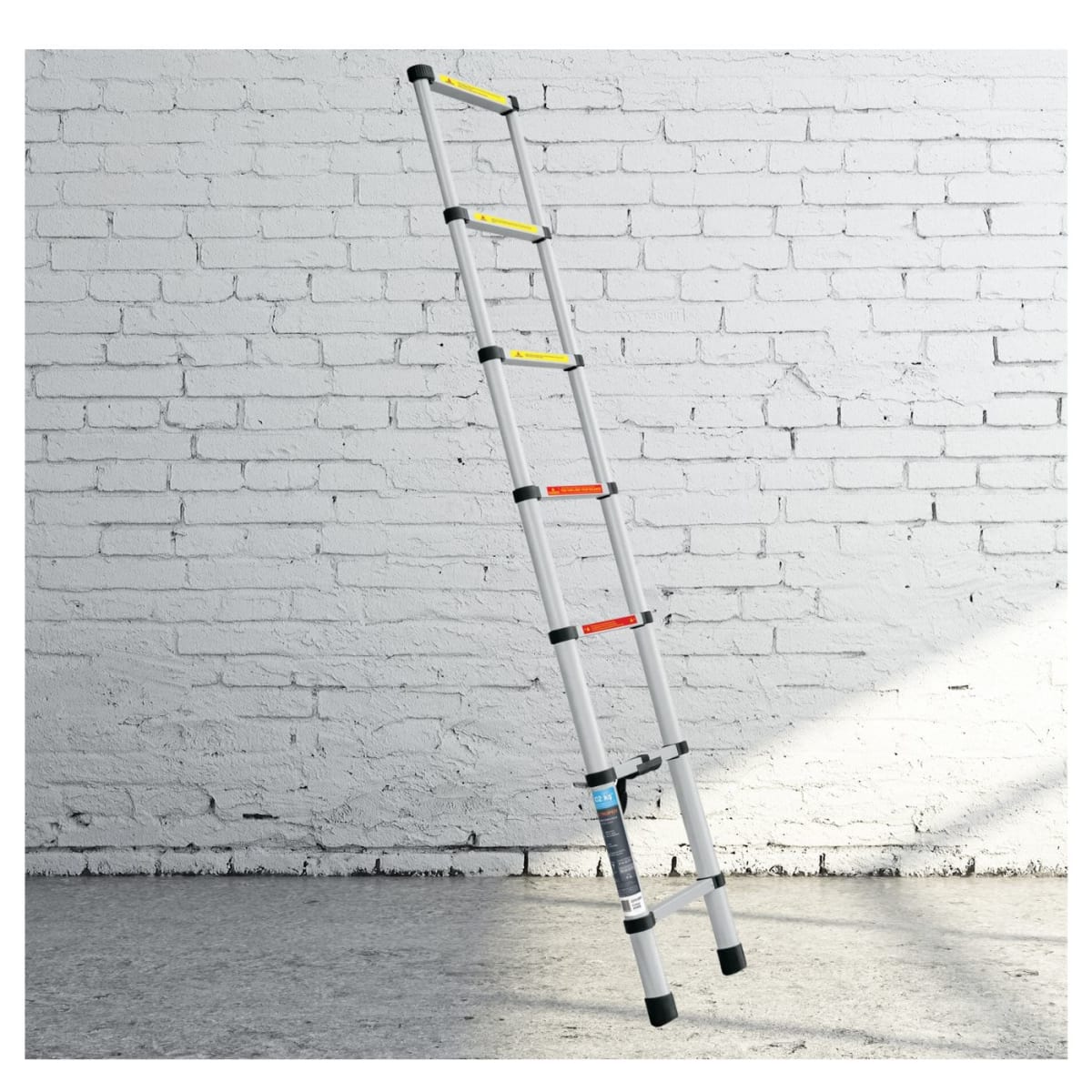 Escalera telescopica 7 peldaños Plegable 102kg Truper7