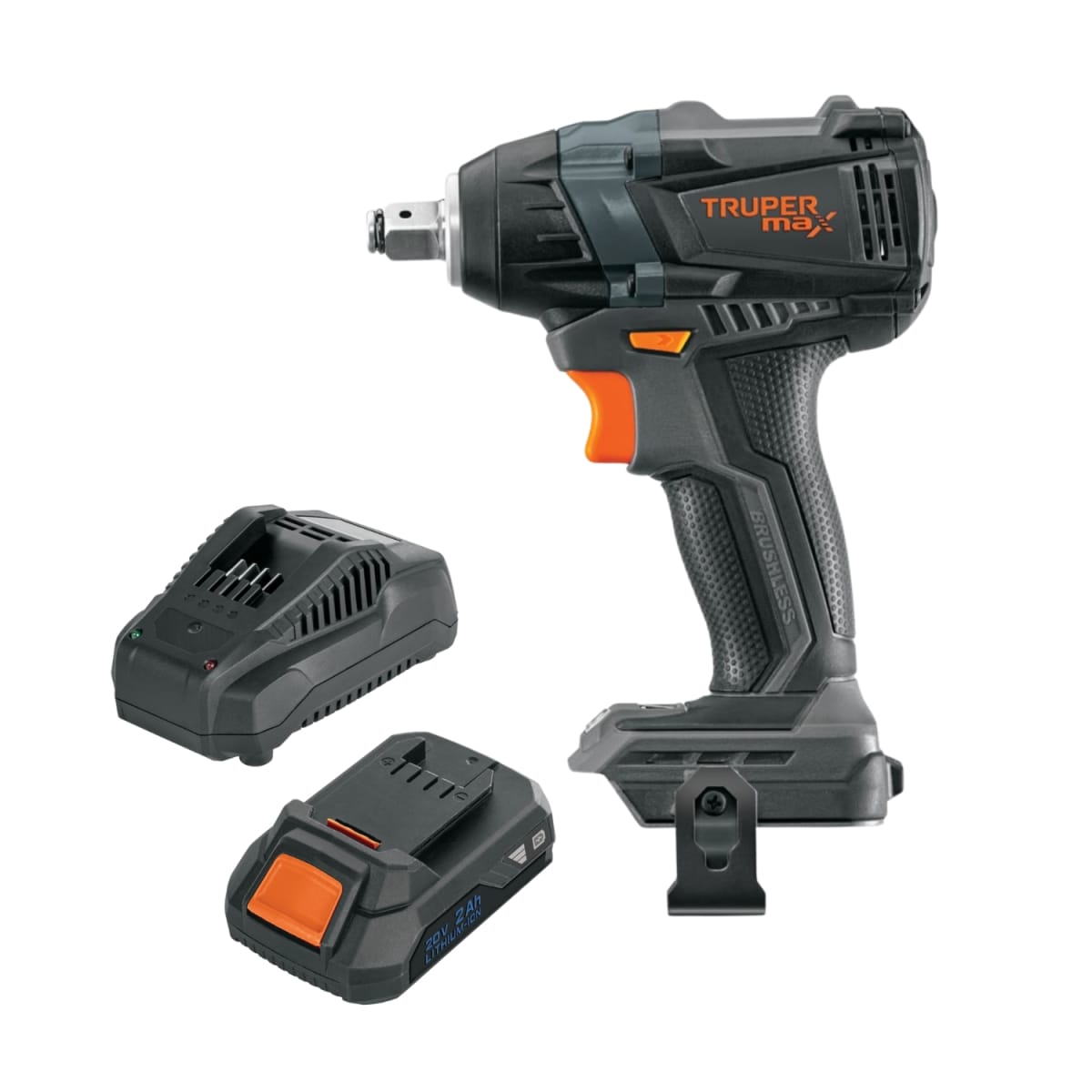 Llave de impacto 20V + 1 bateria 2ah + 1 carg Truper Max1