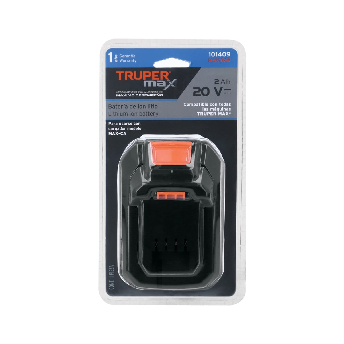 Bateria Ion Litio 20V 2Ah Truper Max3