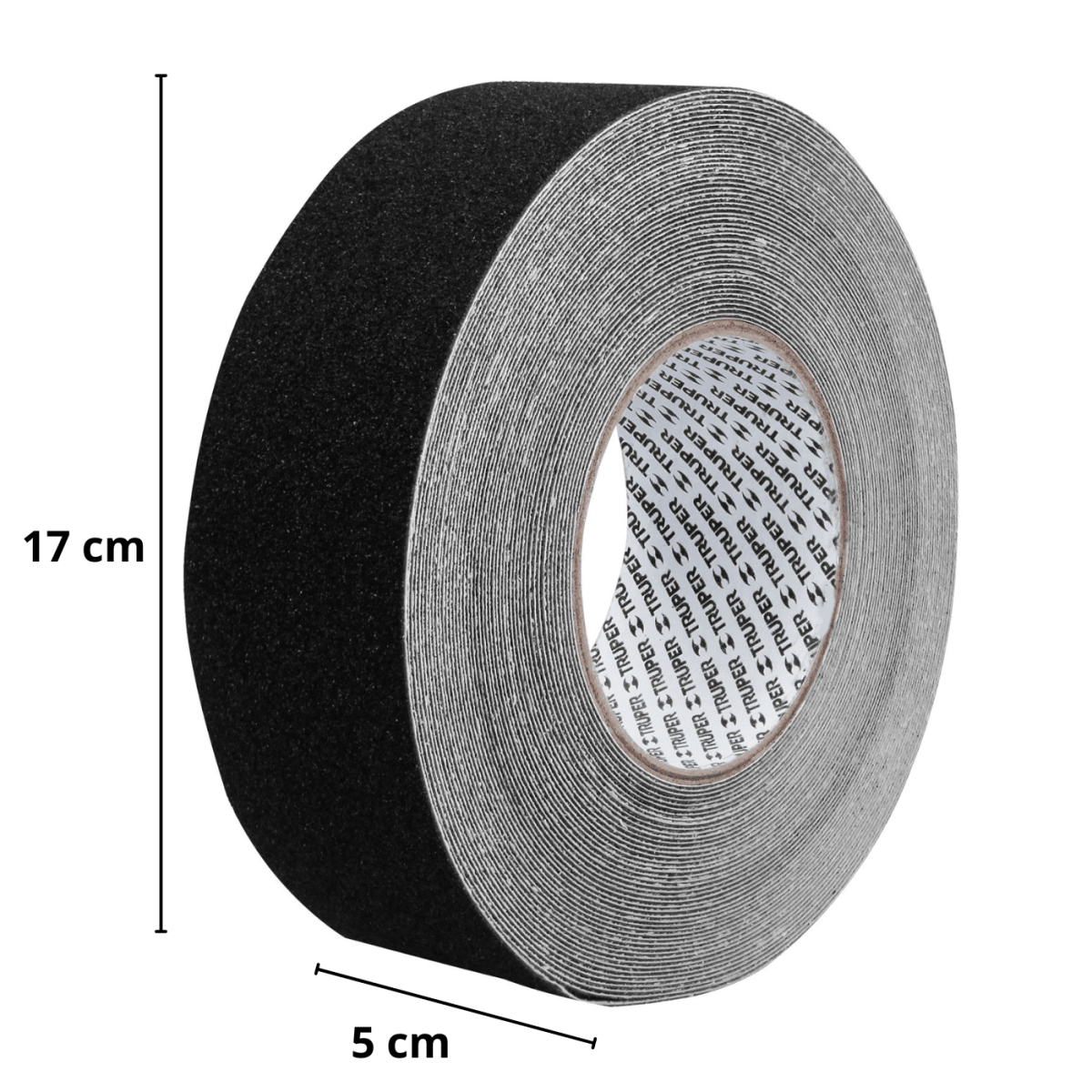 Rollo de 18m de cinta antiderrapante negra 50mm con abrasivo Truper5