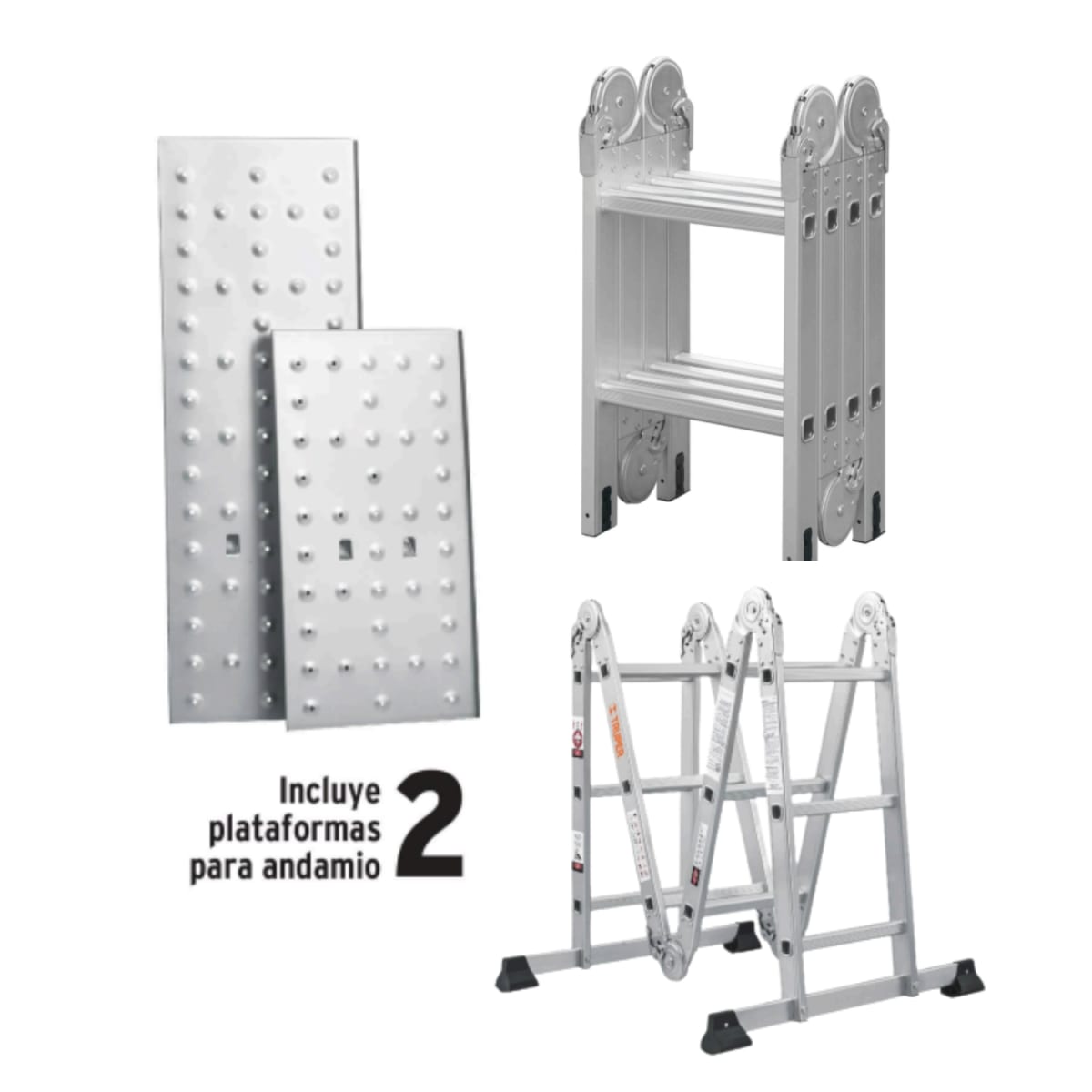 Escalera multiposición 8 peldaños Truper3