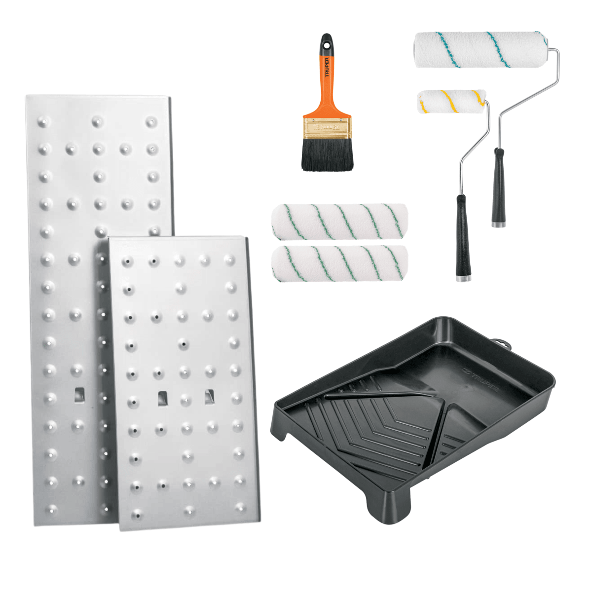 Escalera multiposición 16 peldaños + kit pintor fino Truper2