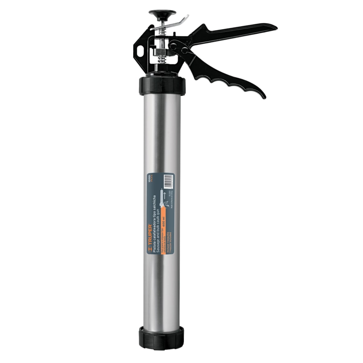 Aplicador de silicona tipo salchicha de 600 ml Truper1