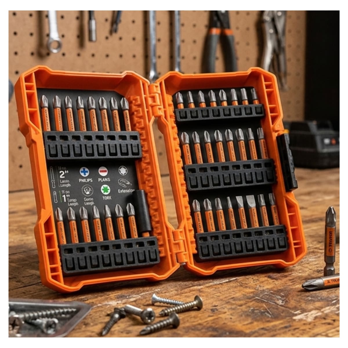 Juego de 40 puntas de impacto mixtas largos 1